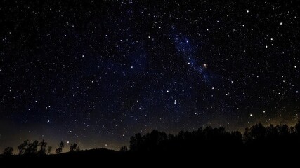 Night sky, stars and space.