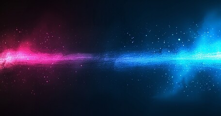 Obraz premium Pink and Blue Nebula A Spectacular Space Event in April Generative AI