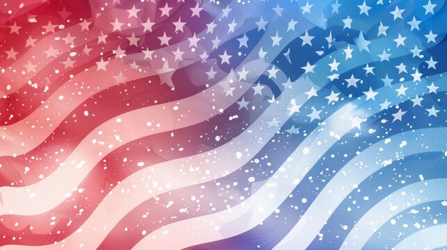 Gradient american flag day background
