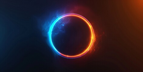 Glowing Circle in the Sky A Monthly Event Celebration Generative AI