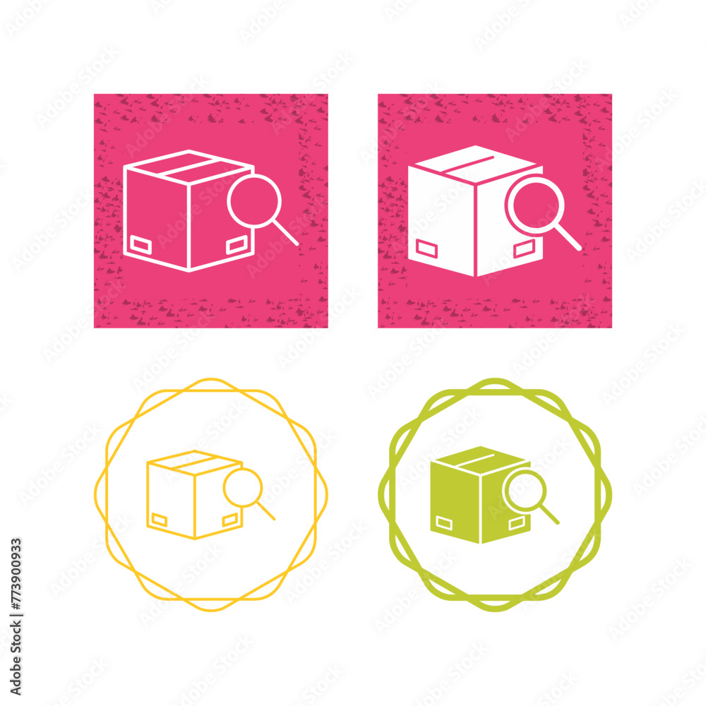 Canvas Prints find package vector icon