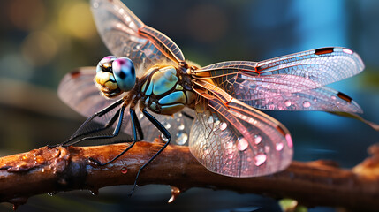 Close up of a dragonfly
