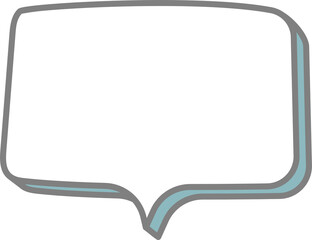 Fototapeta premium speech bubble balloon icon sticker memo keyword planner text box banner, flat png transparent element design