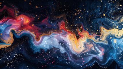 An abstract night sky background