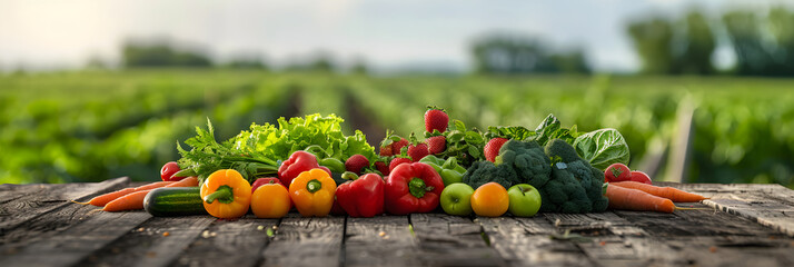Vibrant Representation of Fresh Harvest: A Locavore Movement Impression