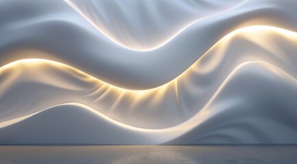 Glowing Wave Wallpaper A Futuristic, Sleek, and Eco-Friendly Design for Your Home Generative AI