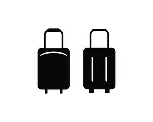 Travel bag icon vector symbol design illustration