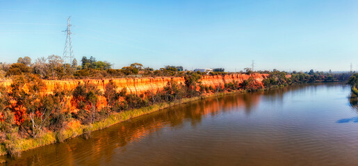 D Murray river short cliffs arc pan