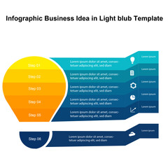 infographis business idea in light blub 
modern design template for infographics