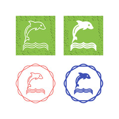 Dolphin Vector Icon