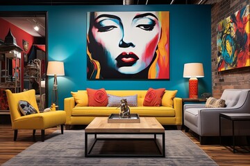 Bold Colors and Artistic Expression: Eclectic Artist's Loft Inspirations
