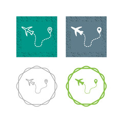 Plane Flying Vector Icon