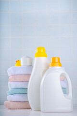 Laundry, washing and cleaning concept.