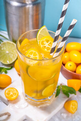 Kumquat lemonade drink