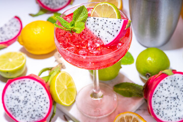 Pitahaya or dragon fruit Martini