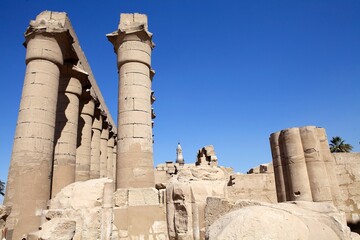The Luxor Temple with Abu-Haggag Mosque in the background, Luxor, Egypt