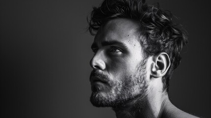 Beard Trend A Man's Beard in Focus Generative AI