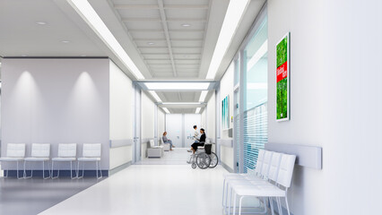 white modern clinic interior - 773915146