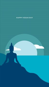 Happy Vesak Day Motion Graphic