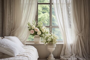 Lace Curtains and Delicate Details: French Countryside Bedroom Inspirations