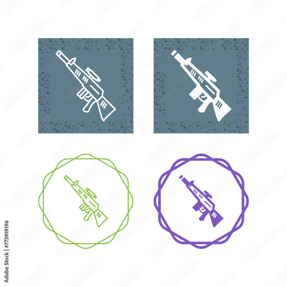 Wall mural Sniper Vector Icon