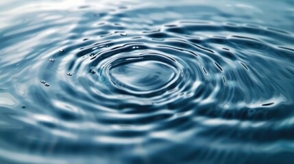 Fresh water background. Pattern with clear ripples. Concept of moisturizer, hydration, skincare or spa