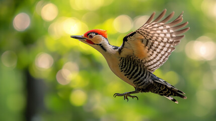 Woodpecker in flight.