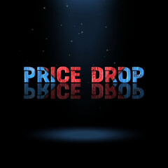 3d graphics design, Price Drop text effects