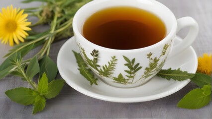 cup of tea with lemon