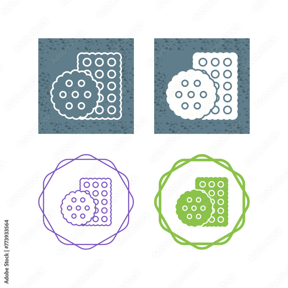 Canvas Prints biscuit vector icon