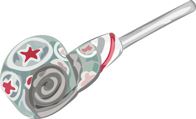 Decoration illustration on transparent background.
