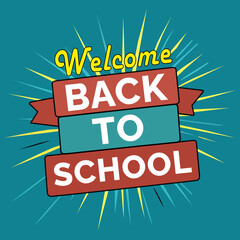 welcome back to school social media post background design