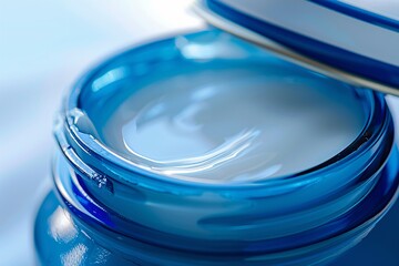 Smoothie in a Bottle A Blue-tinted Glass of Liquid Generative AI