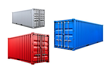 set container isolated on white