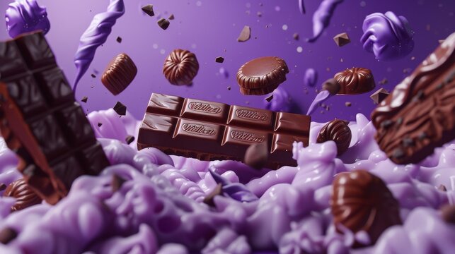Milka Chocolate Bar Promotional Image
