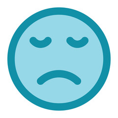 dissapointed icon for illustration
