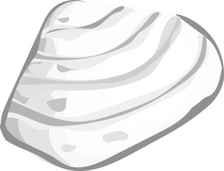 Shell illustration on transparent background.
