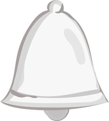 Bell illustration on transparent background.
