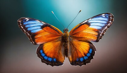 Stunning butterfly , isolated on transparent background, macro