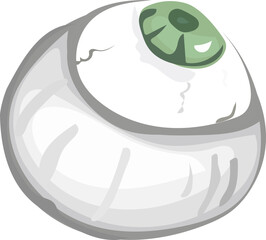 Halloween illustration on transparent background.
