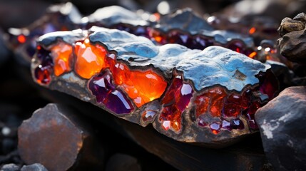 Beautiful abstract stone background with crystal rocks - mineral geology texture for design projects