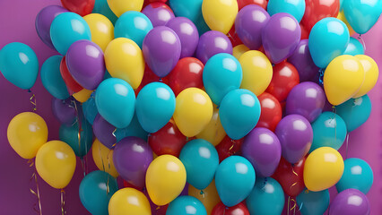 Fototapeta na wymiar lots of colorful balls. festive background. for postcards , banners, posters, advertisements