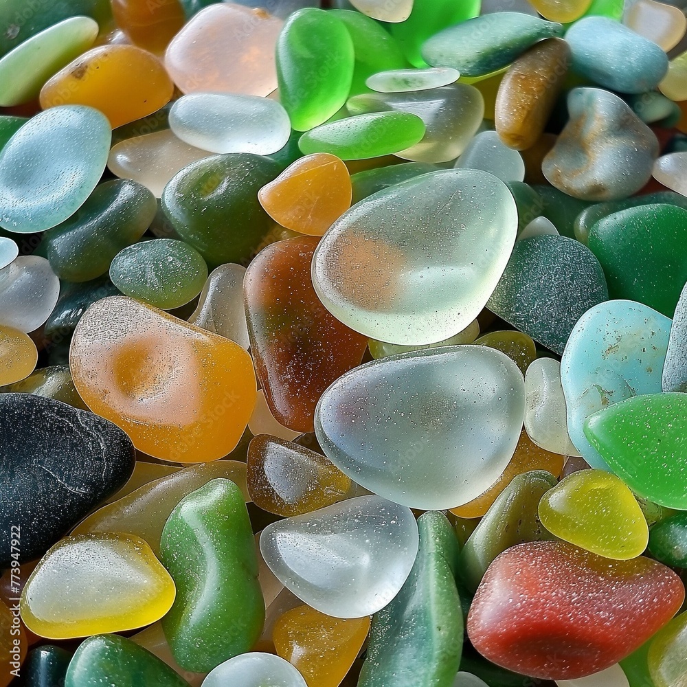 Wall mural Pebbles beach