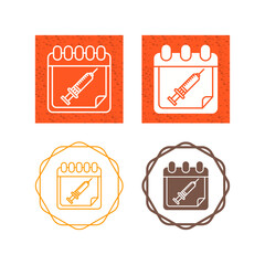 Vaccine Time Vector Icon