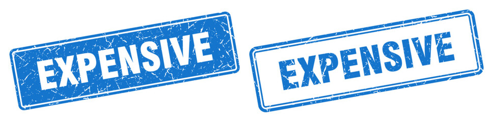 expensive stamp set. expensive square grunge sign