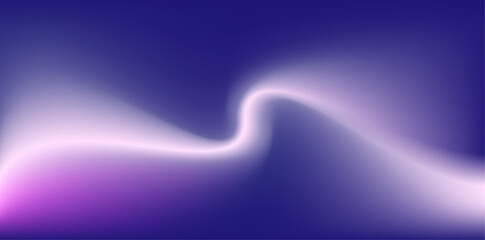 Soft Glowing Pink and Purple Abstract Wave background. Glowing neon pink line on wavy backdrop. Vector Illustration. 