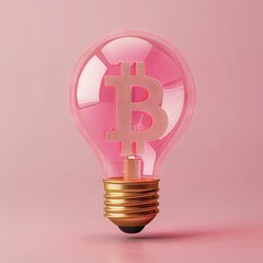 A conceptual image of an exploding lightbulb with a Bitcoin symbol, illustrating the volatility of cryptocurrency.