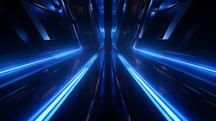 Abstract Design Background, Futuristic tunnel background, dark black and dark blue, minimalist grid style, futuristic, minimalist stage design. For Design, Background, Cover, Poster, Banner, PPT, KV d