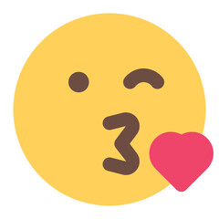 kiss icon for illustration