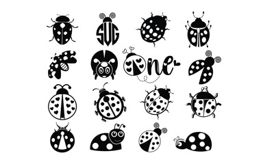 lady bug  SVG, Silhouette, Cut File, cutting files, printable design, Clipart,